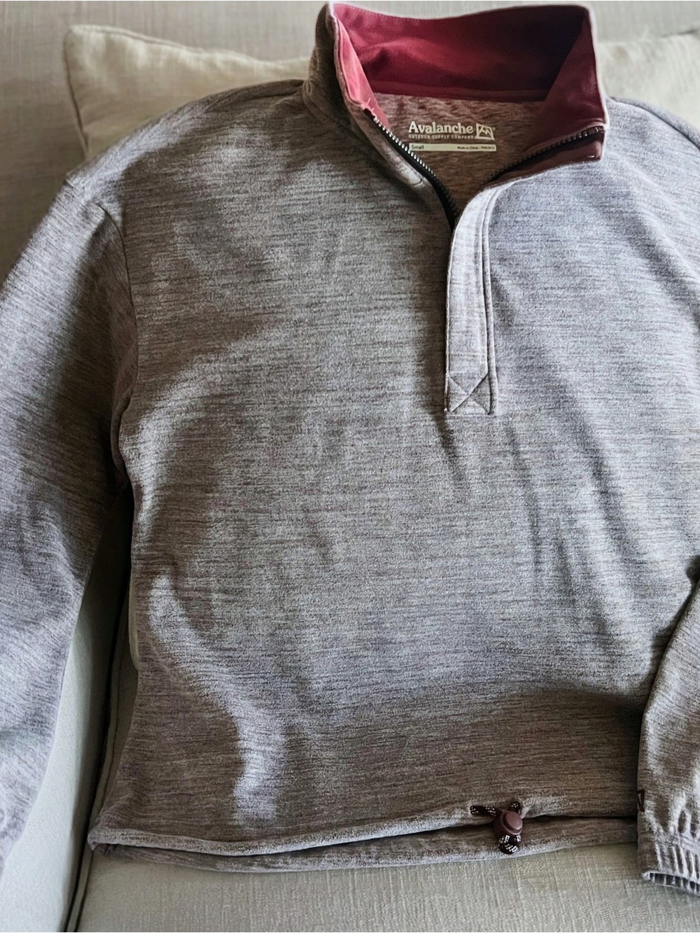 Avalanche Women’s Heather Gray Quarter-Zip Sweater